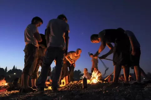 Auf dem Programm der Freizeit stand unter anderem ein Lagerfeuer.