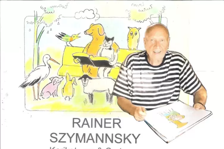 „Karikaturen und Cartoons“ lautet der Titel der Ausstellung zu Ehren von Rainer Szymannsky. 