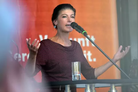 Sahra Wagenknecht fordert ein Nein zur Stationierung von US-Mittelstreckenraketen in einem Koalitionsvetrag.