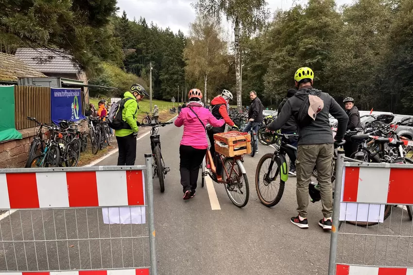 Ziel erreicht: Am Eiswoog beginnt oder endet die autofreie Strecke - je nach Perspektive.