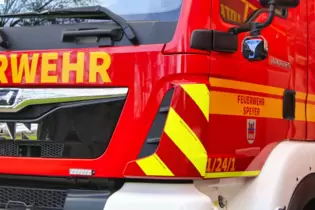 Löschte den Brand: die Feuerwehr Speyer.