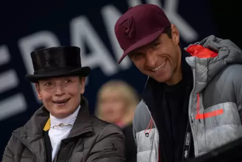 Thomas Müller und Isabell Werth, die erfolgreichste Dressurreiterin der Welt.