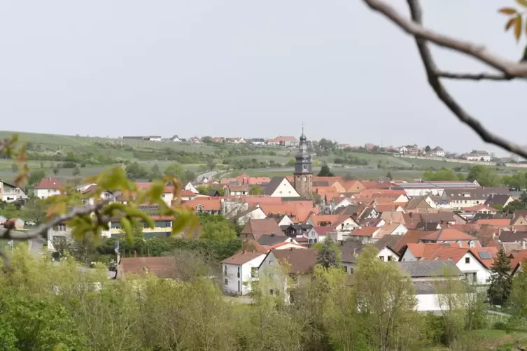 Ein Blick auf Kallstadt.