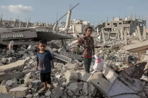 Szene aus Chan Junis im Gazastreifen.