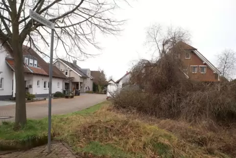 Eine Baulücke im Wohngebiet West II in Offenbach. Dieses Viertel könnte für Ortschef Axel Wassyl infrage kommen, um dort Eigentü