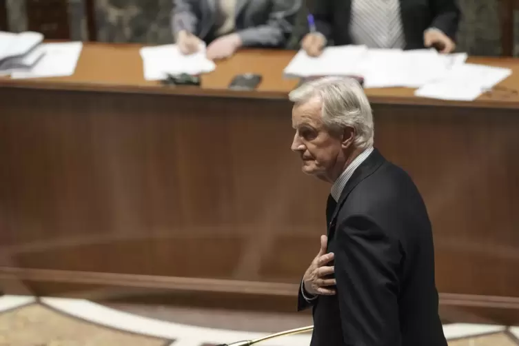 Misstrauensvotum überstanden: Michel Barnier. 