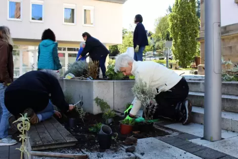 Der erste Einsatz am Rathausplatz.