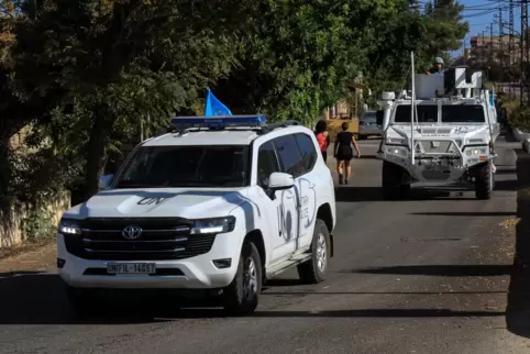 Eine Unifil-Patrouille im Südlibanon.