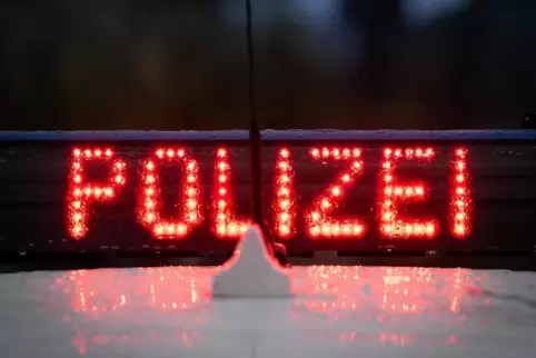 Zunächst reagierte der Pkw-Fahrer noch auf das Signal der Polizei ... 