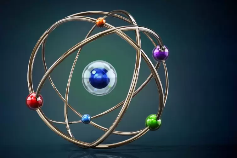 Der Atomkern ist der innerste, positiv geladene Teil eines Atoms.