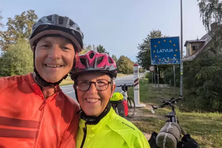 Kornelia und Andreas Leß treten gerne in die Pedale. 