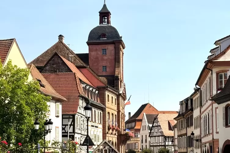 Pittoreske Innenstadt Wissembourgs.