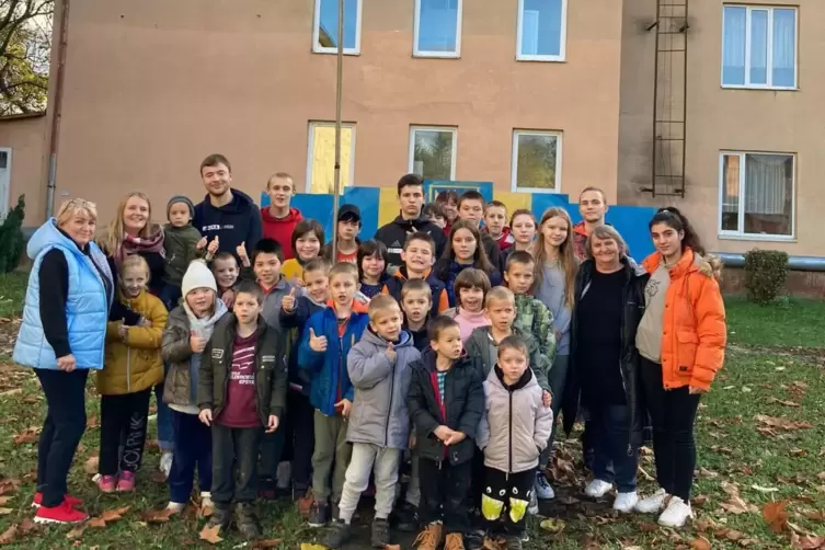 Kinder aus dem Waisenhaus in Mukachevo. Viele von ihnen haben im Krieg ihre Eltern verloren.