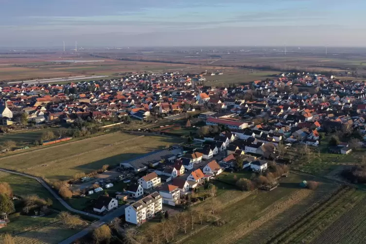 Meckenheim aus der Luft. 