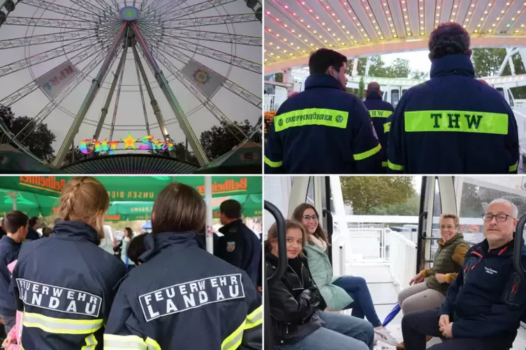 Runden drehen als Dankeschön für ganz viel Engagement: der Helferinnen- und Helfertag auf dem Landauer Riesenrad.