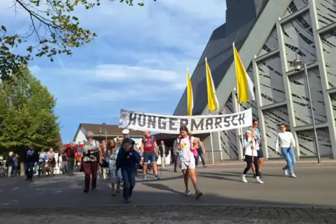 Unser Foto stammt vom 39. Hungermarsch in Leimersheim im vergangenen Jahr.