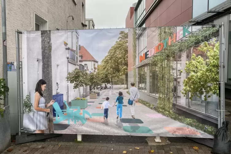 So könnte die Münzstraße zwischen Busbahnhof und Helmholtz-Gymnasium einmal aussehen. 