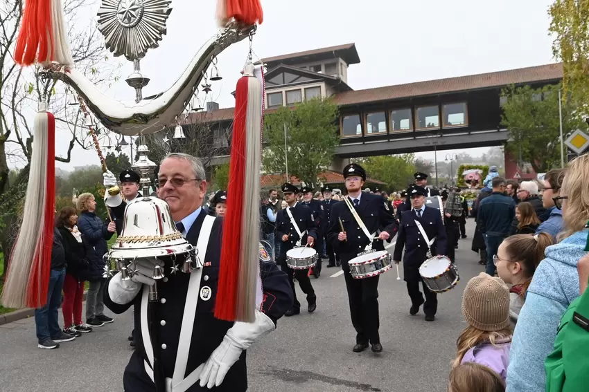 Der Spielmannszug der Freiwilligen Feuerwehr Kallstadt.