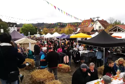 Der Hääschdner Keschdemarkt verfehlte auch in diesem Jahr seine große Anziehungskraft nicht. 