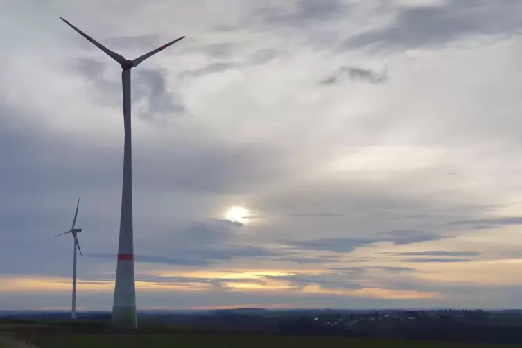 Windräder bei Weselberg. 