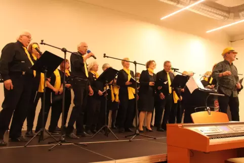 Der Rock-Pop-Chor trat zum ersten Mal in Eisenberg auf. 