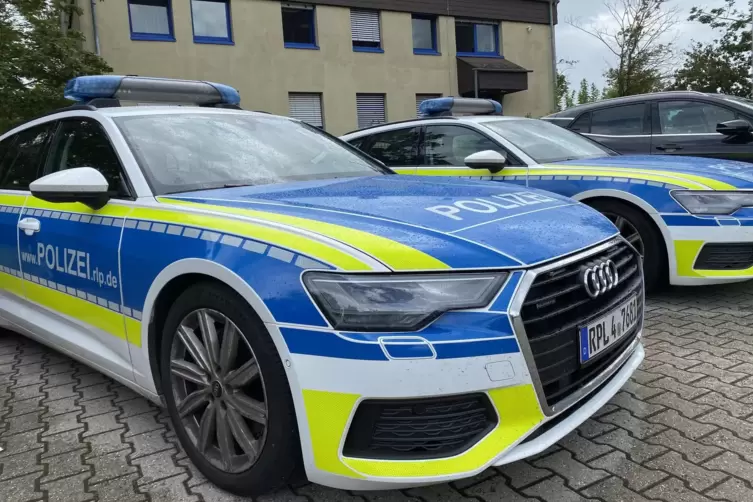 Besonders schnell: Streifenwagen der Autobahnpolizei Ruchheim. 