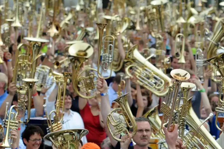 Gesucht werden unter anderem Musiker, die ein Blasinstrument spielen.