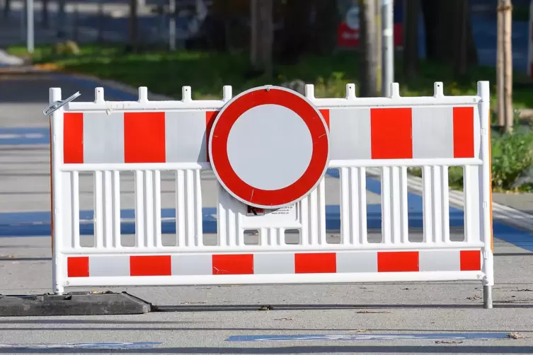 Die Haardter Straße muss wieder gesperrt werden. 