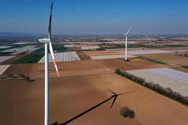 Noch stehen im Haßlocher Mini-Windpark nur zwei Windräder. Das könnte sich ändern. 