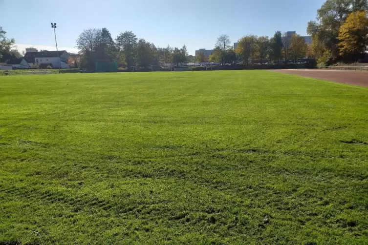 Das Stadion sieht zwar schön aus, der Rasen ist aber nicht bespielbar.