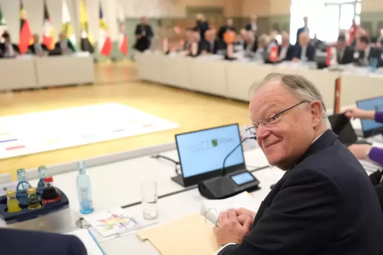 Stephan Weil (SPD), Ministerpräsident von Niedersachsen, am Freitag bei der Ministerpräsidentenkonferenz. 