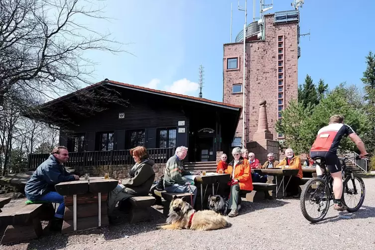 Das Kalmithaus ist die am höchsten gelegene Hütte im Pfälzerwald.