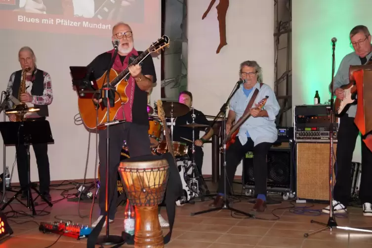 Die Zweibrücker Band Blues Himmel kam in die Pauluskirche Pirmasens mit (von links) Thomas Girard, Benjamin Pfahler, Michael Wac