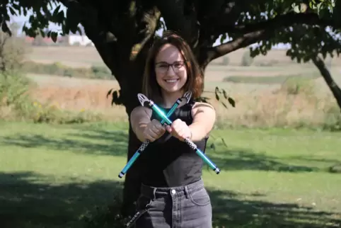 Doppel-Weltmeisterin und Doppel-Vize-Weltmeisterin im Tae-Kwon-Do: Finia Schmidt aus Rodenbach.