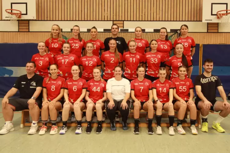 Die Handball-Frauen der Turnerschaft Rodalben. 