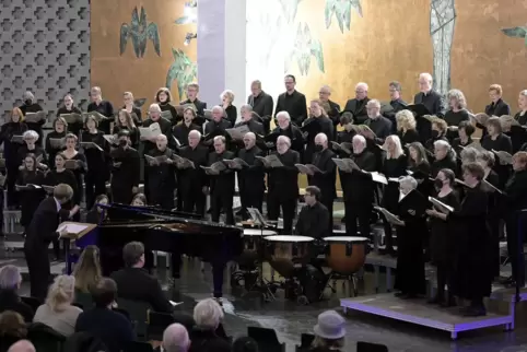 Der Chor für Geistliche Musik (hier bei einem Konzert in der Friedenskirche 2023) wurde 1978 gegründet.