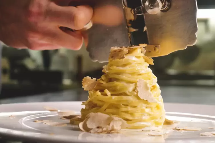 Feinste Pasta: mit Alba-Trüffel.