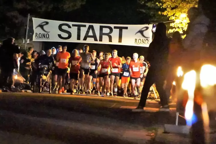 Rund 500 Läufer gehen beim diesjährigen Fackellauf in Rodenbach an den Start.