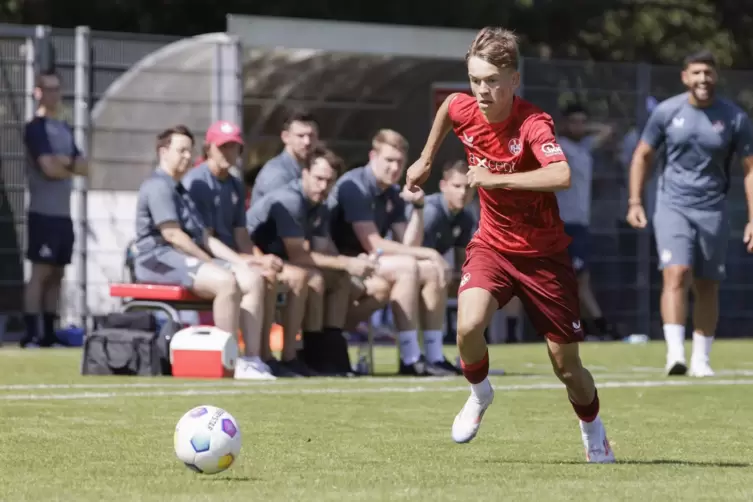 Ben Jungfleisch erzielte im Spiel bei Viktoria Köln das wichtige 1:1 für die B-Junioren des FCK. 