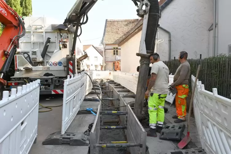 Die Straßenbauarbeiten in der Ludwigstraße - hier im September noch in vollem Gange - sind nun beendet.