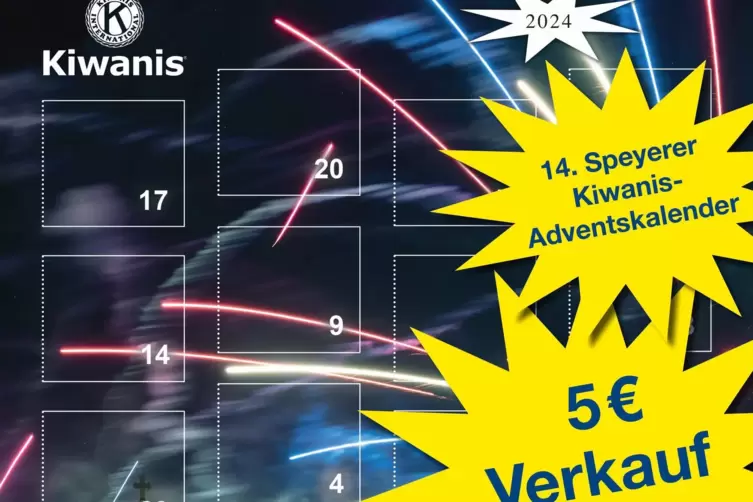 Diesjähriger Kiwanis-Adventskalender (Ausschnitt). 