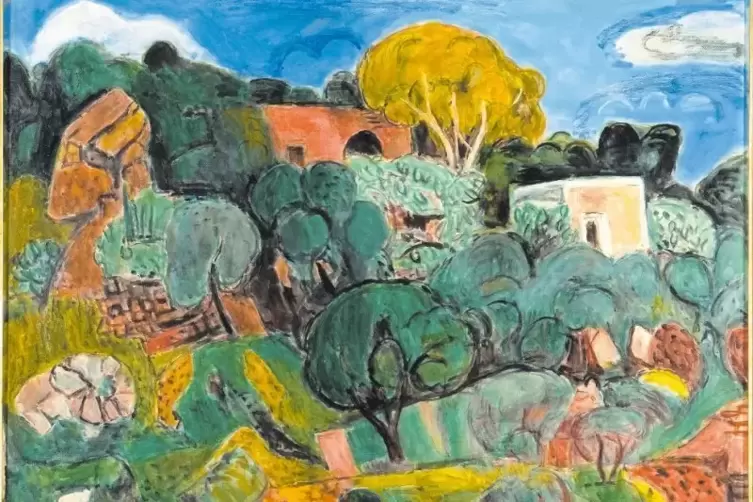 Hans Purrmann: „Landschaft in Süditalien“, 1956.