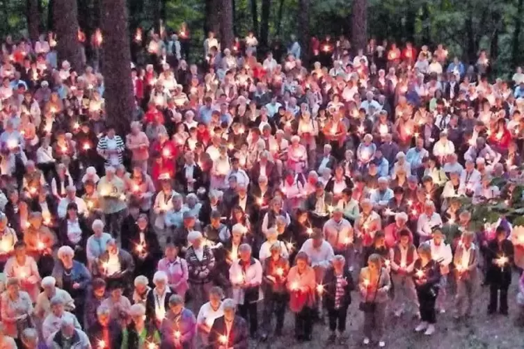 Lichterprozession am großen Wallfahrtsfest.