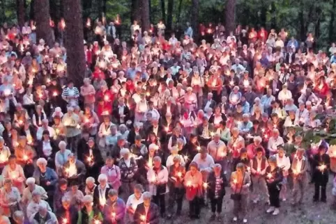 Lichterprozession am großen Wallfahrtsfest.