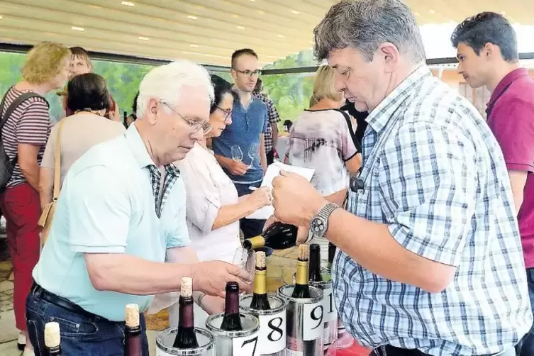 47 Rebensäfte konnten beim Obermoscheler Weingut Schmidt ...