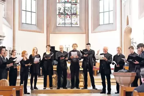 Das Mannheimer Vokalensemble präsentierte in der protestantischen Kirche in Freinsheim Lieder zu Leben und Tod.
