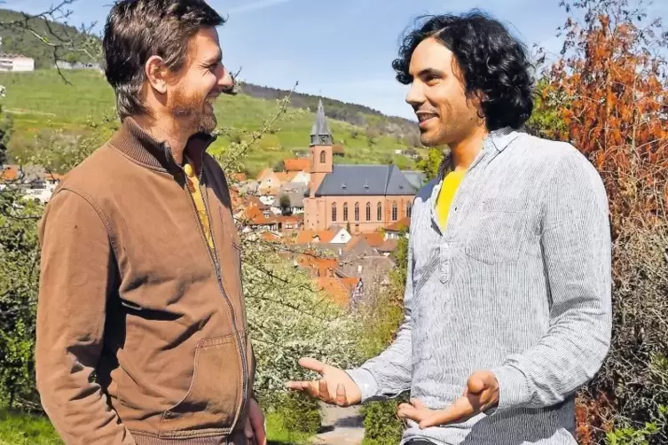 In St. Martin ist Lächeln jedenfalls ein gutes Zeichen: Marcel Schneider (links) und Johannes Dümler.