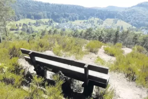 Schöne Aussicht: Blick vom „Kiefernkebbl“ auf Iggelbach.