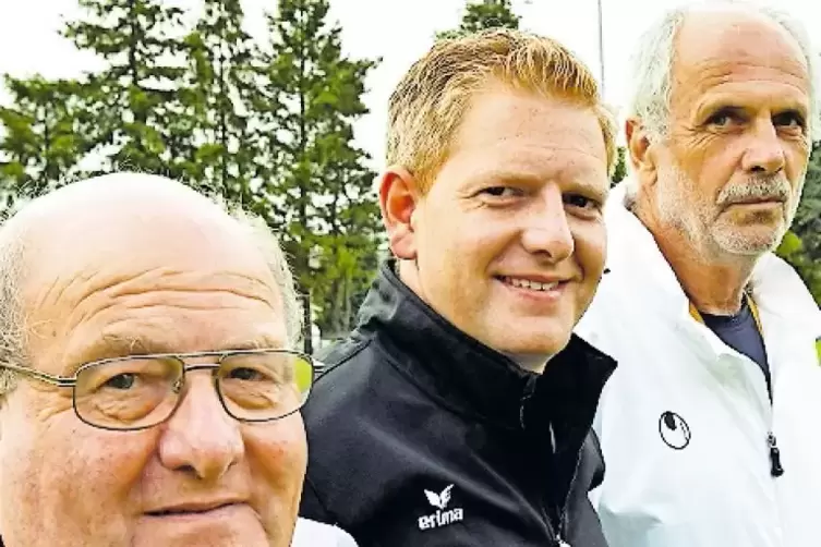 Das Führungsteam: Abteilungsleiter Norbert Geissert und die beiden Trainer Normen Geissert und Walter Heinrich (von links) setze