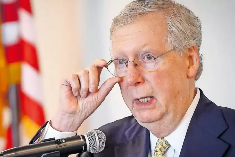 Der republikanische Mehrheitsführer im Senat, Mitch McConnell, hat auch mit einem überarbeiteten Gesetzentwurf nicht alle in sei